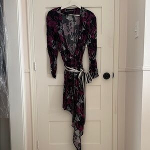 Stylish Black and Pink Dress